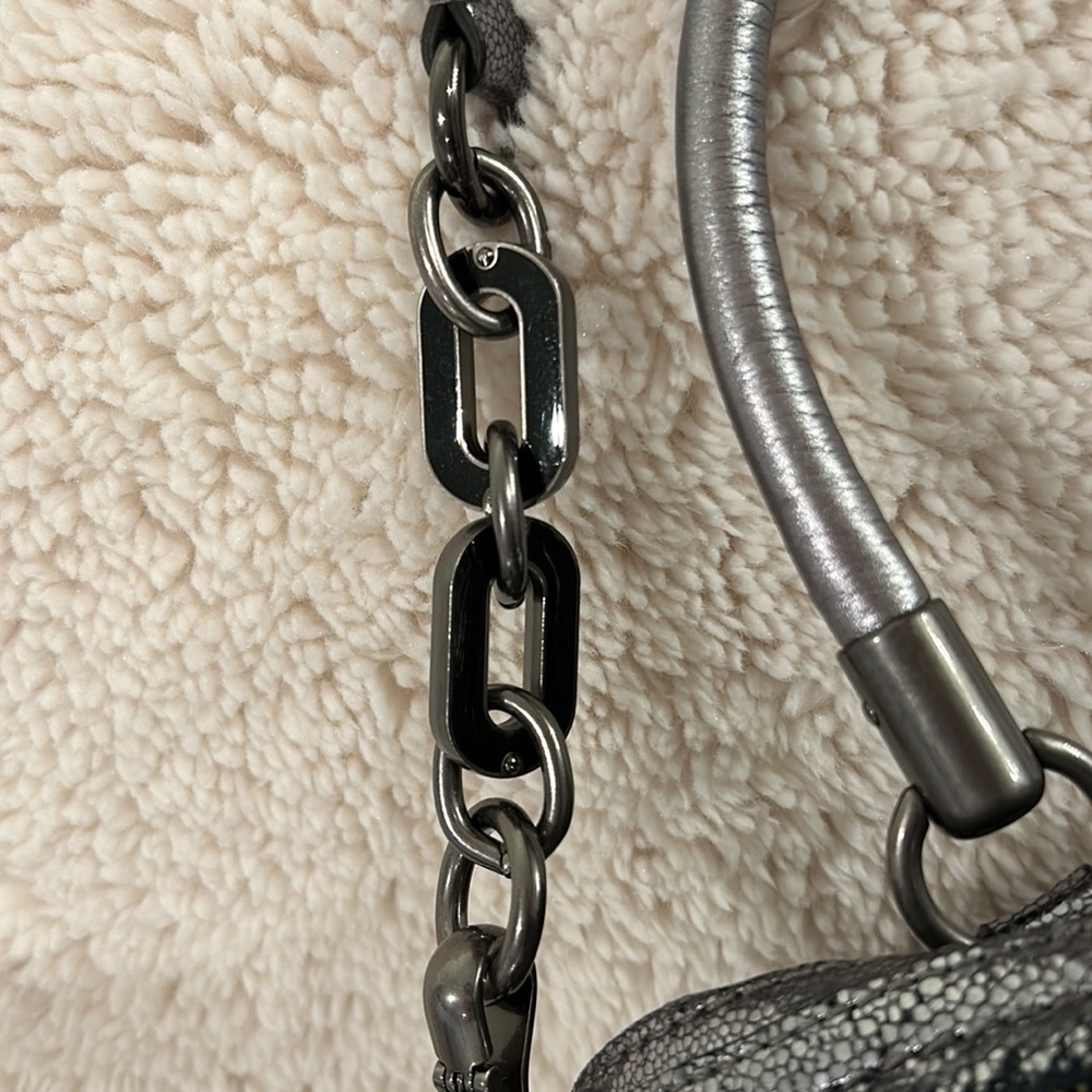 Coach Metallic Studded Shoulder Bag - Picture 10 of 11